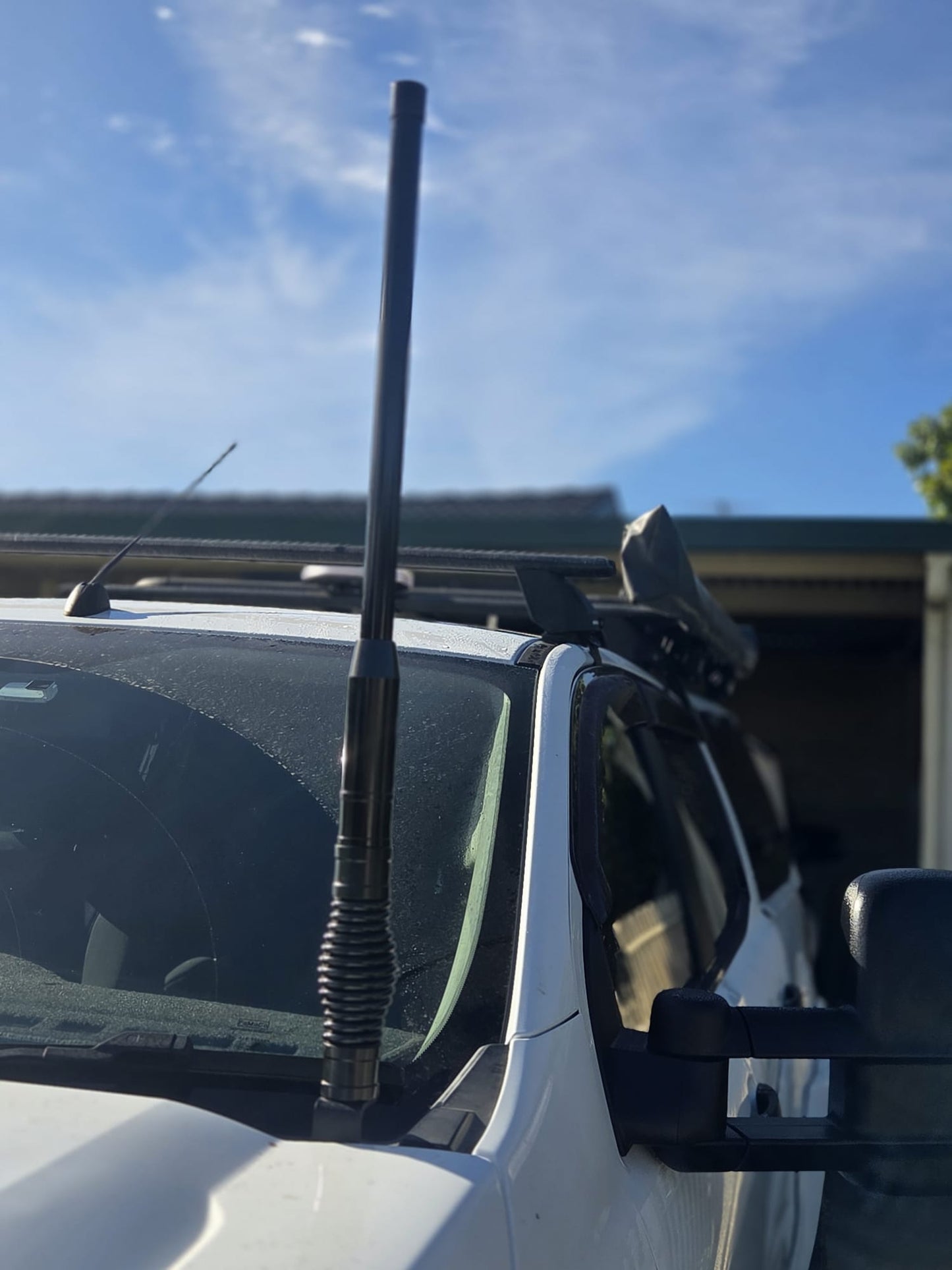 75cm UHF Antenna with Heavy Duty Spring Base – Satin Black