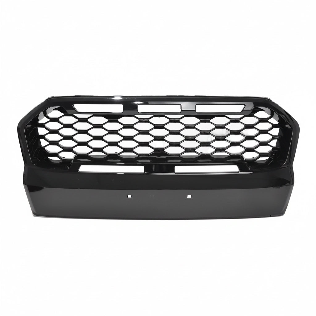 Ford Ranger PX2 / Wildtrak Matte Black Mesh Grille with DRL Lights
