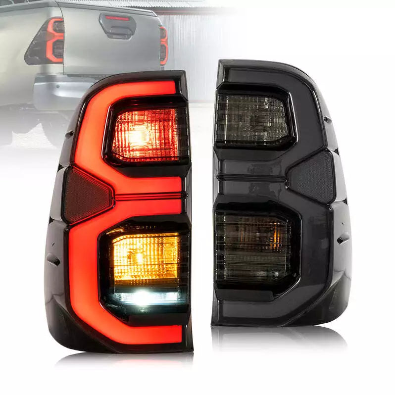 Smoked LED Tail Lights – Suitable for Toyota Hilux N80 (2015+)